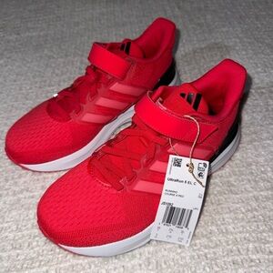 Adidas Kids Red and Black Sneakers